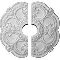 Ekena Millwork Rotherham Ceiling Medallion, Two Piece (Fits Canopies up to 3 1/2"), 18"OD x 3 1/2"ID x 1 1/2"P CM17RO2